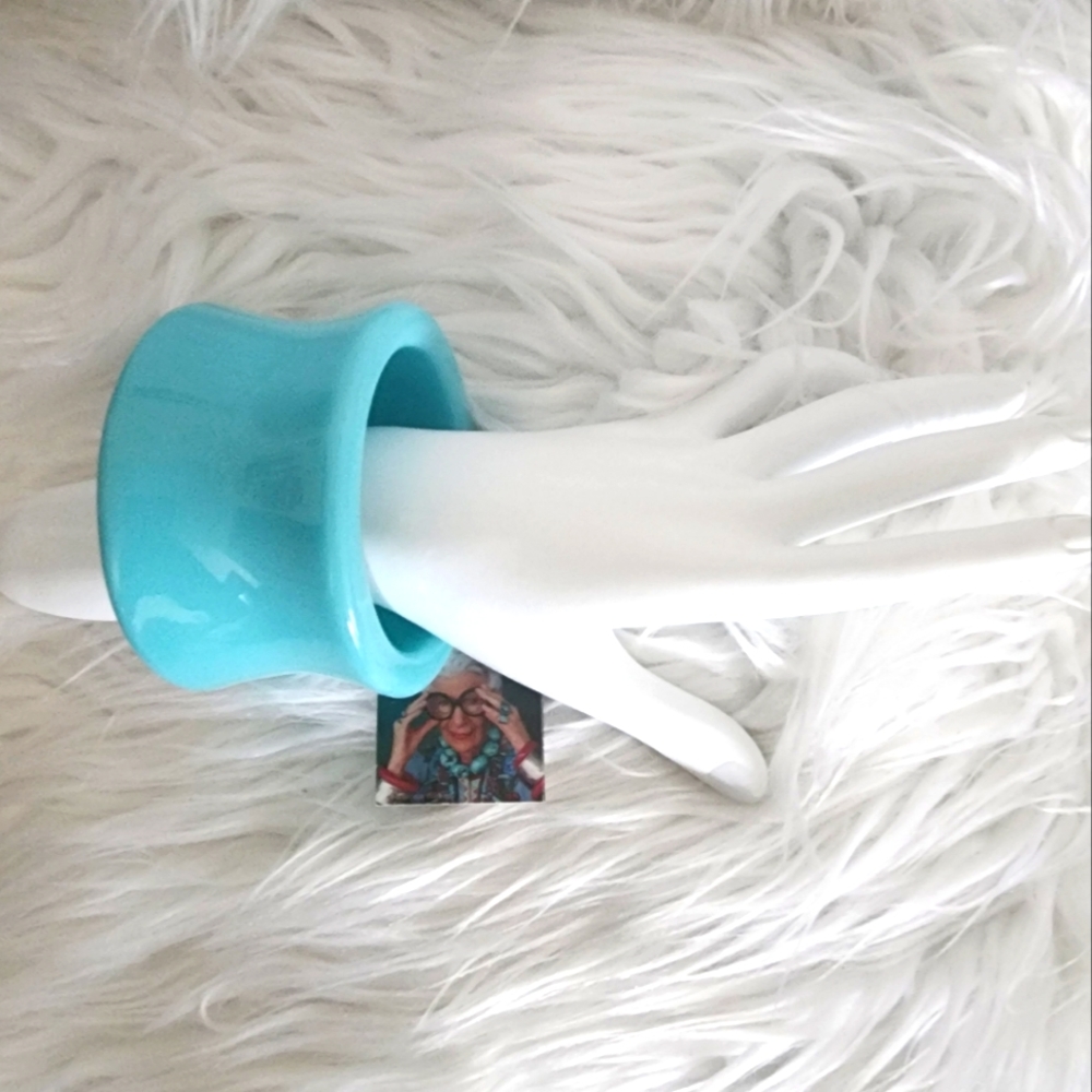 RaRa Avis NEW Aqua Chunky Resin Bangle Bracelet